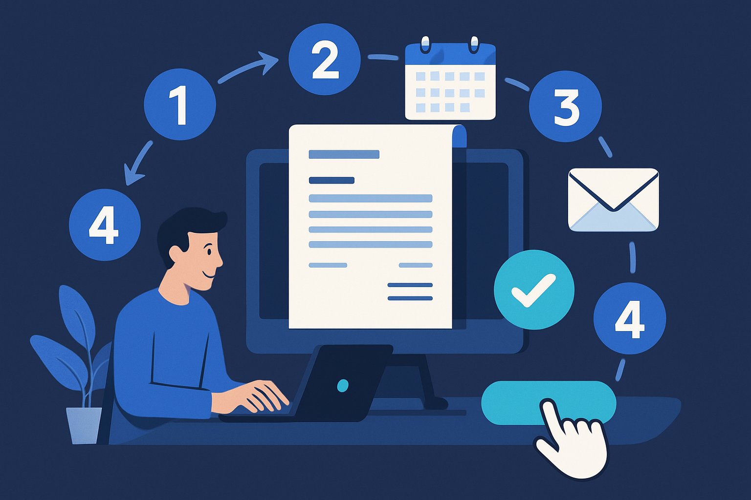 Les 5 étapes d'une facture en ligne Digitalise-Tes-Factures