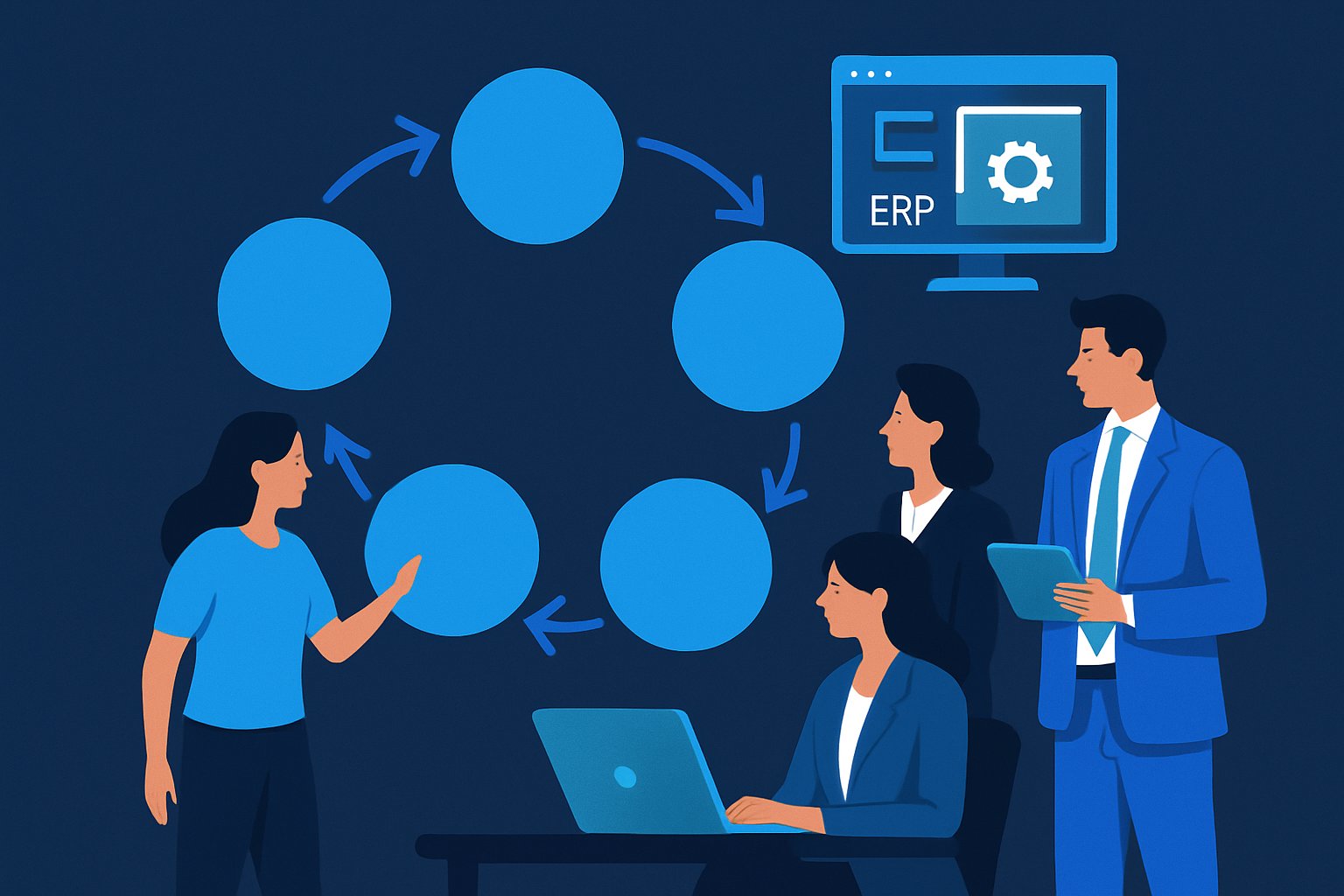 Les 6 phases d'un projet ERP BizFlow V8 Pro