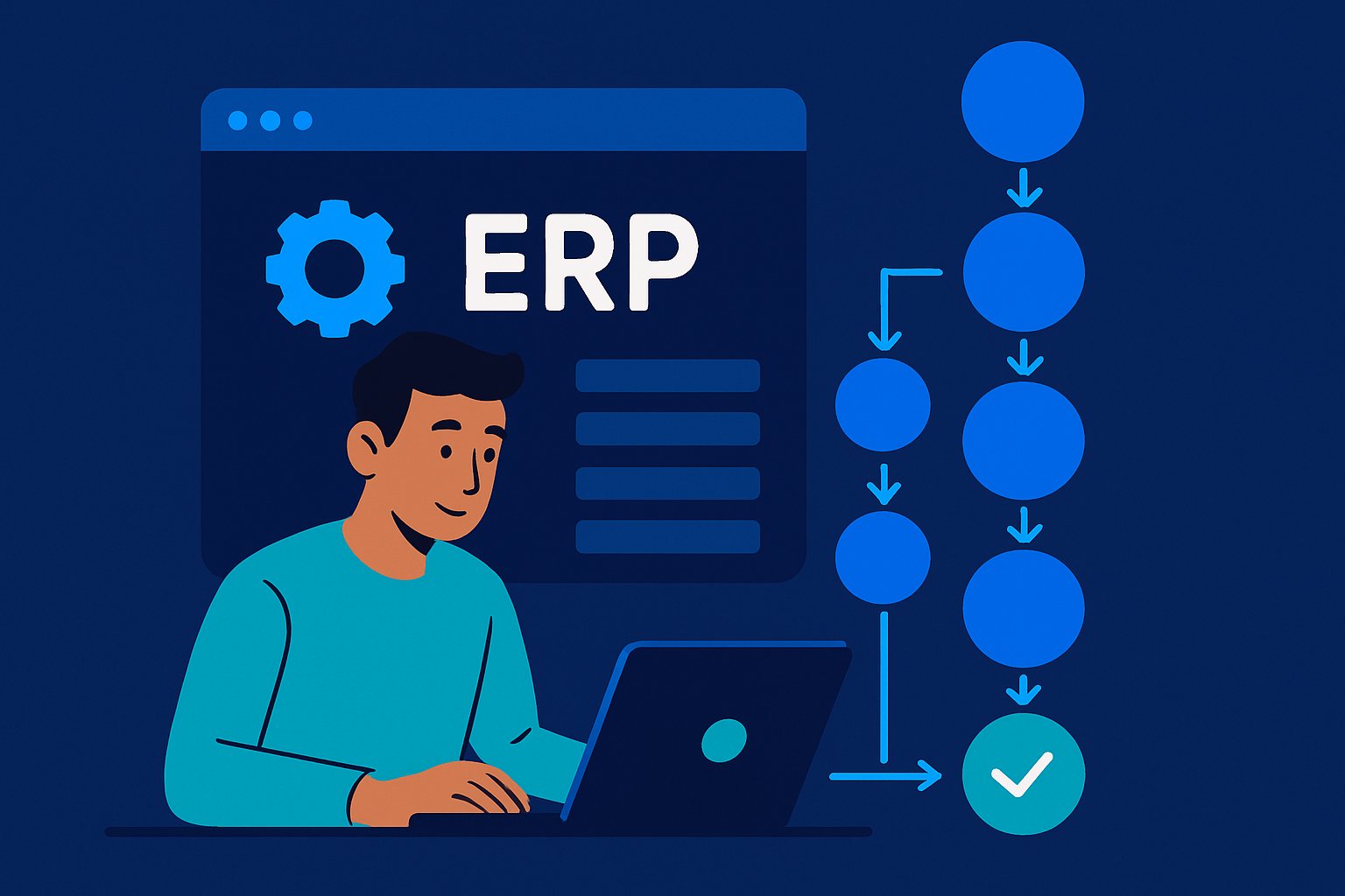 Les 7 étapes d'un projet ERP BizFlow Max