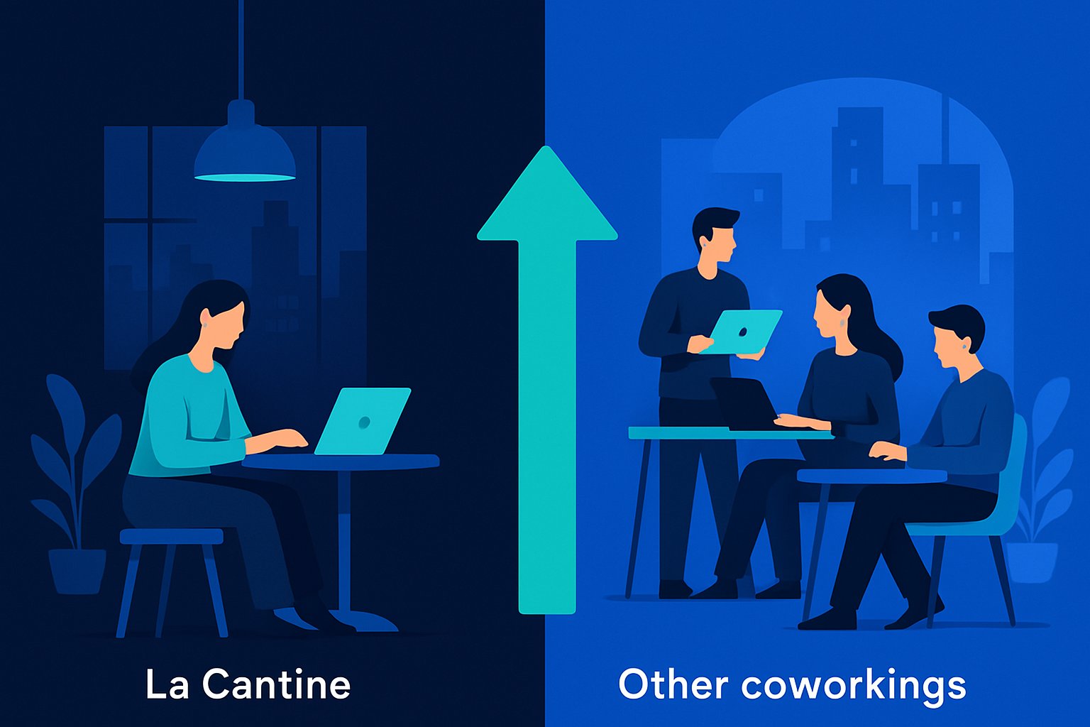 La Cantine Nantes face aux autres coworkings de la ville